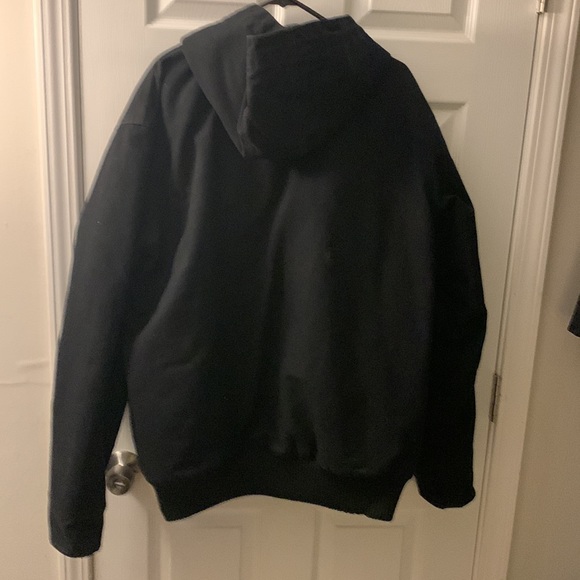Carhartt washed duck insulated hooded jacket Large tall - Picture 2 of 5